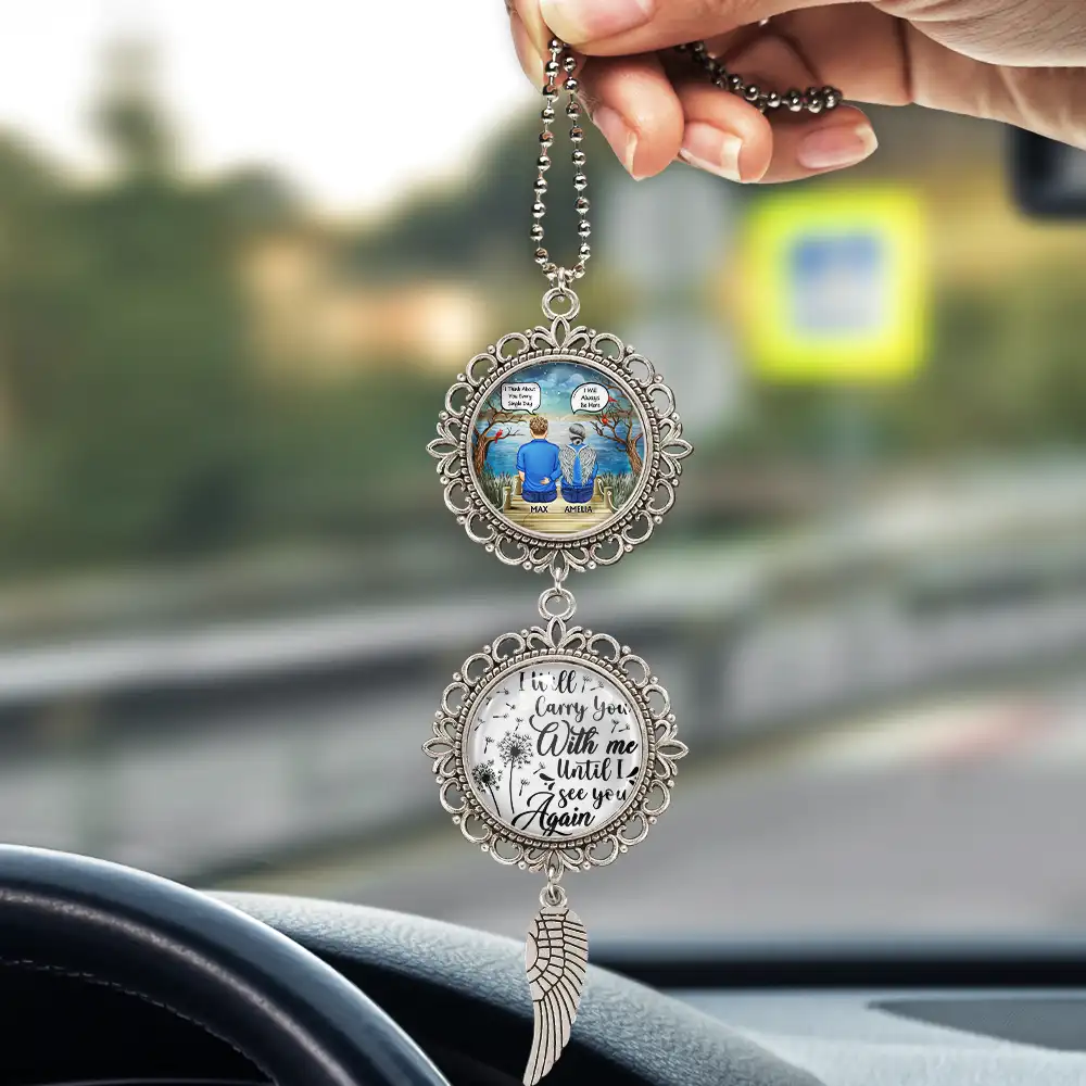 I Miss You - Personalized Photo Pendant Charm - Image 3