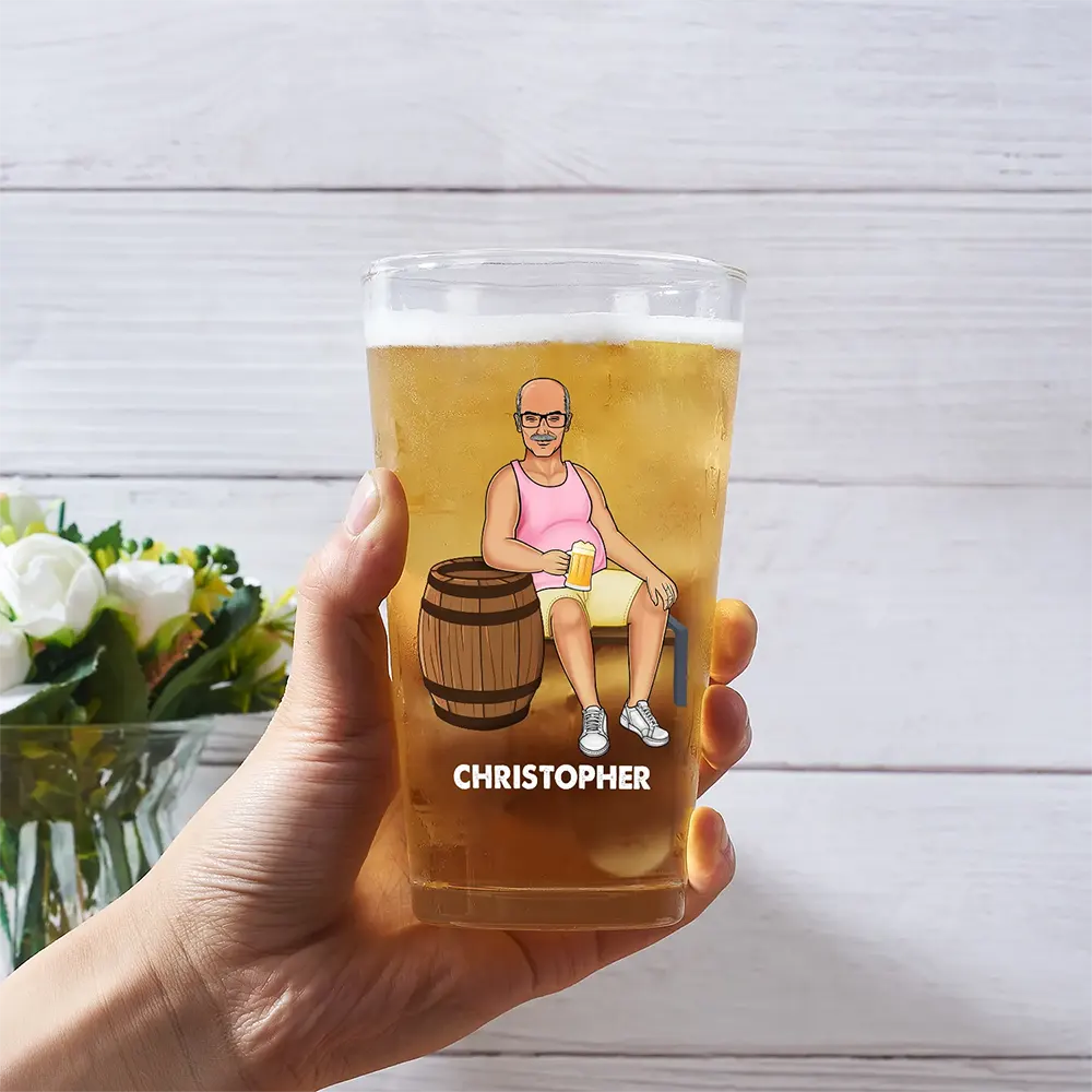 I Need Beer - Personalized Beer Glass - Image 3