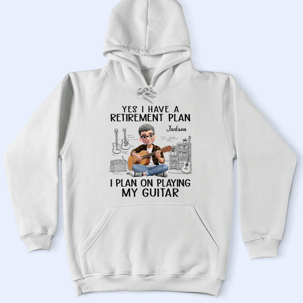 I Plan On Playing My Guitar - Personalized T Shirt - Image 4