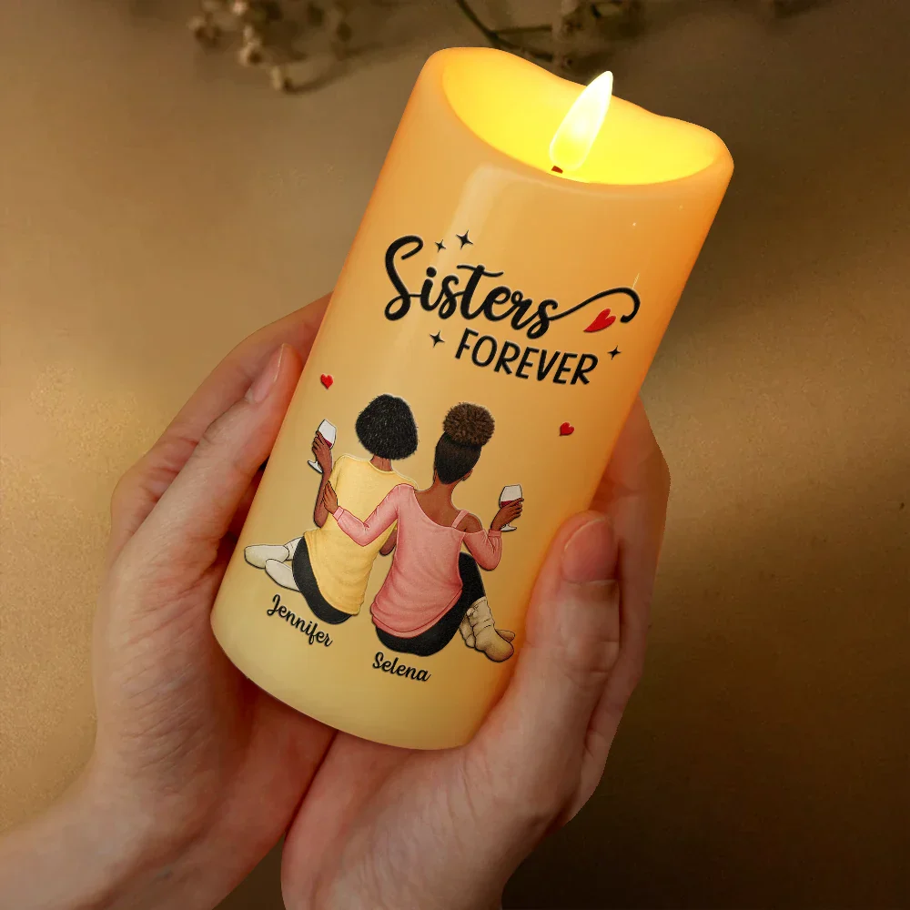 I Promise You Won't Have To Face Them Alone - Personalized Flameless LED Candle - Image 3