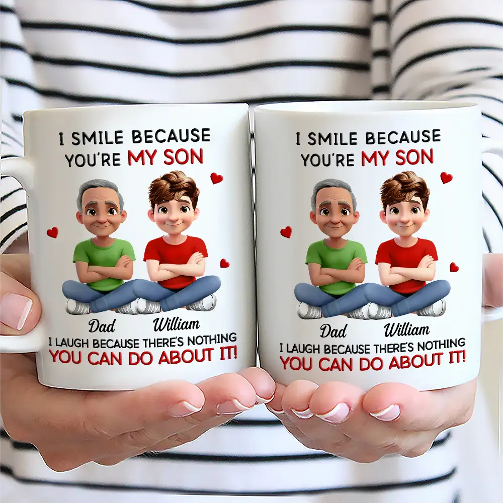 I Smile Because You Are My Daughter - Personalized Mug - Image 2