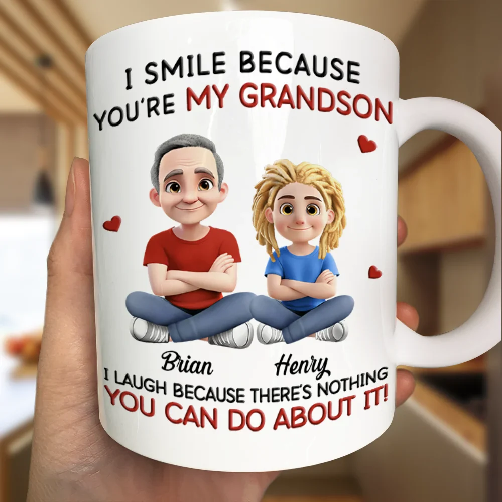 I Smile Because You Are My Daughter - Personalized Mug - Image 3
