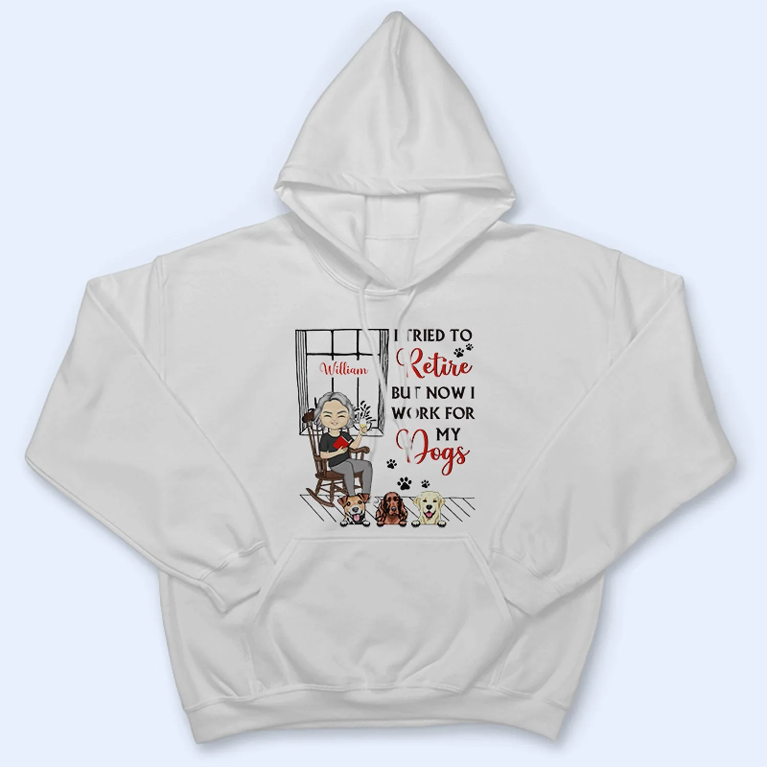 I Tried To Retire - Gift For Dog And Cat Lovers - Personalized Custom T Shirt - Image 4