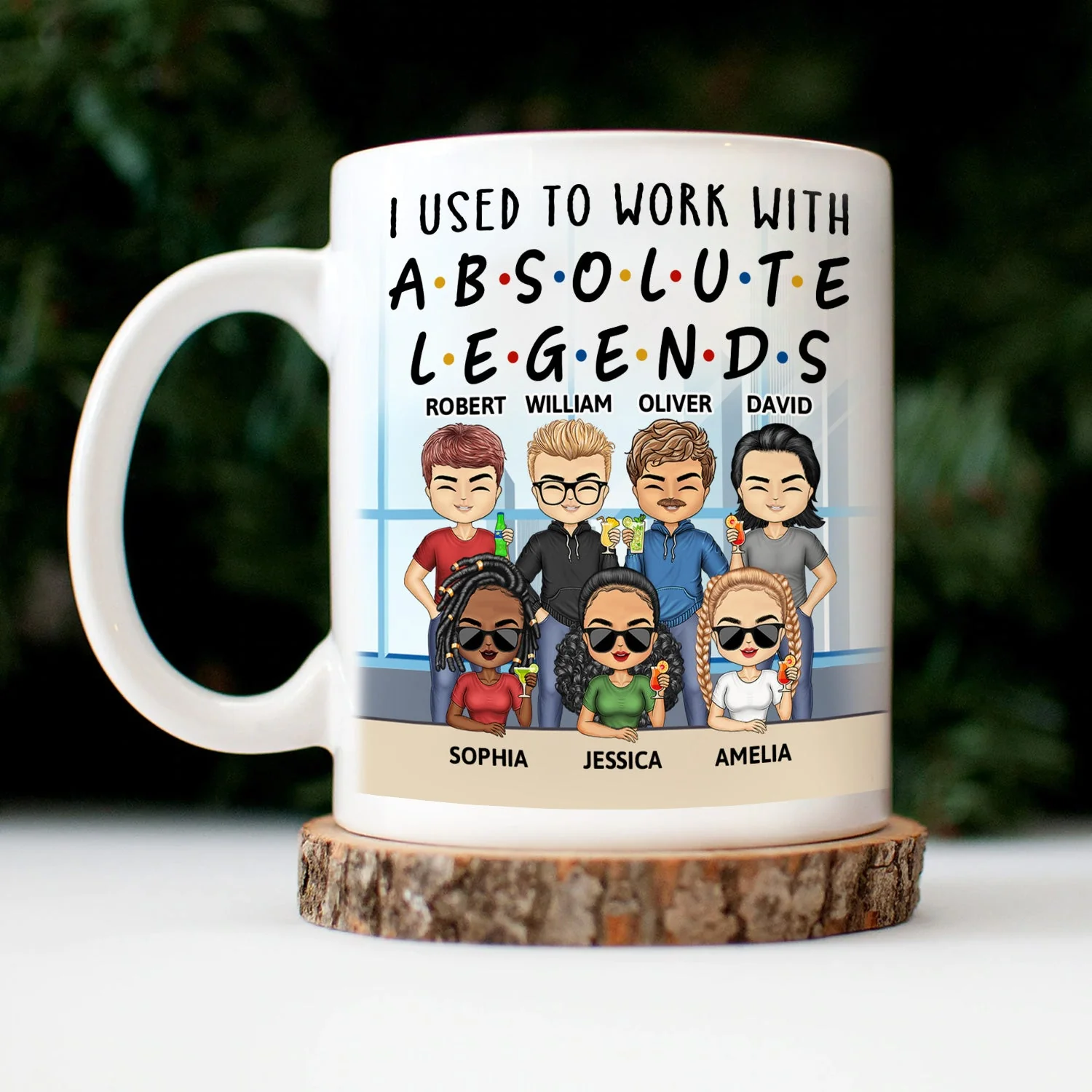 I Used To Work With Absolute Legends - Funny, Anniversary, Birthday Gifts For Colleagues, Coworker, Besties - Personalized Custom Mug - Image 3