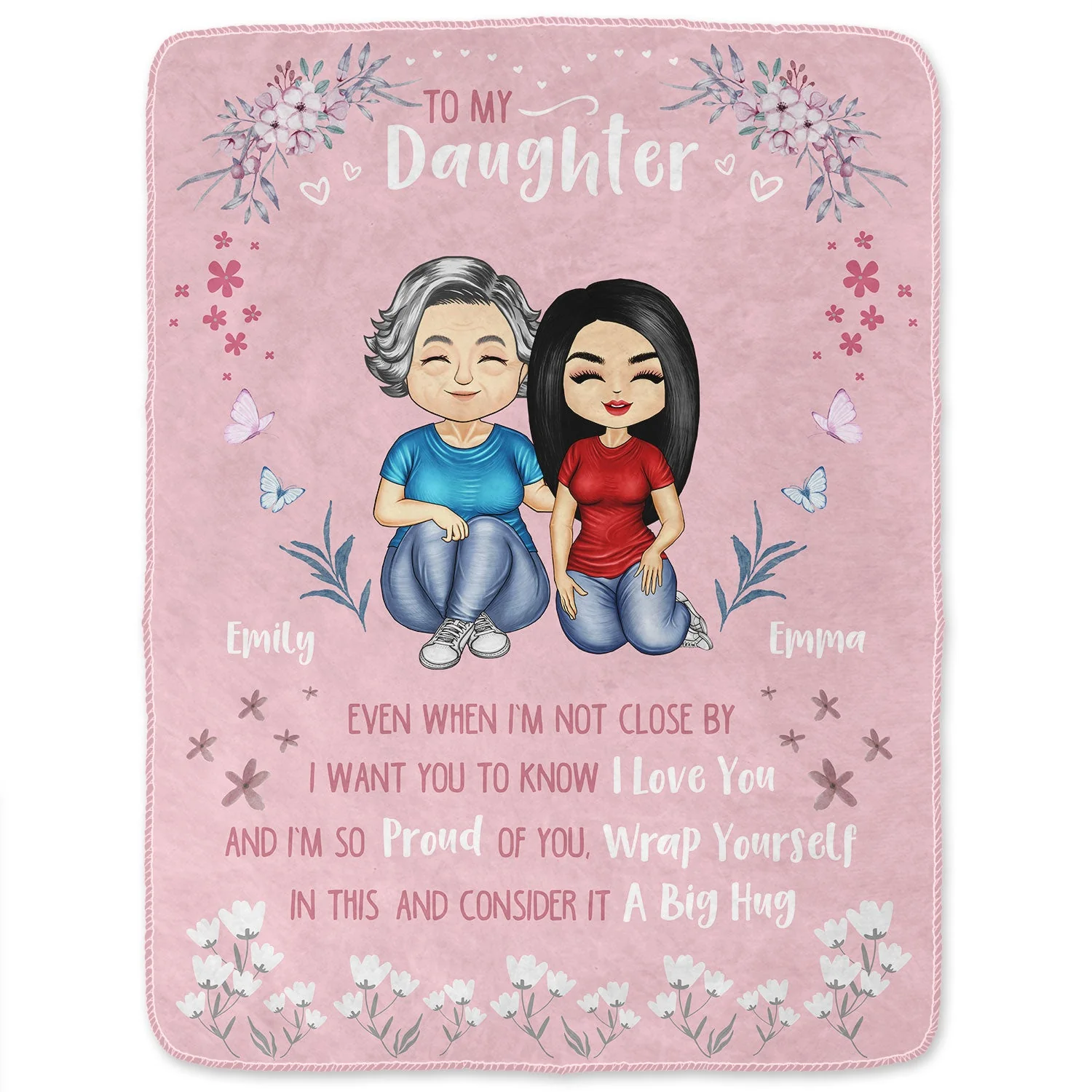 I Want You To Know I Love You - Gift For Daughter, Granddaughter - Personalized Fleece Blanket - Image 2