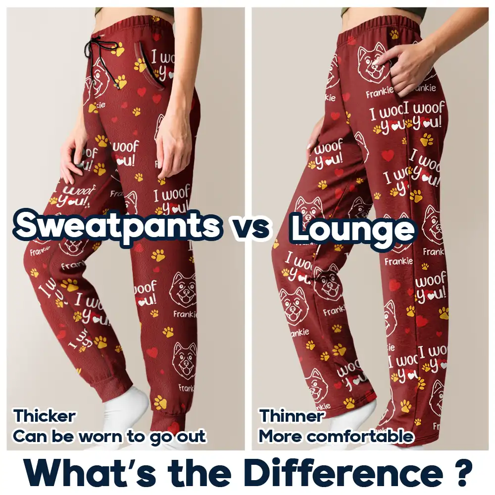 I We Woof You - Personalized Pajama Pants - Image 6