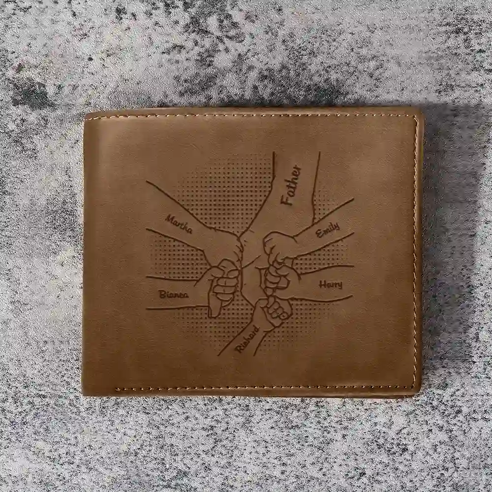 I Will Protect You - Personalized Leather Wallet - Image 3