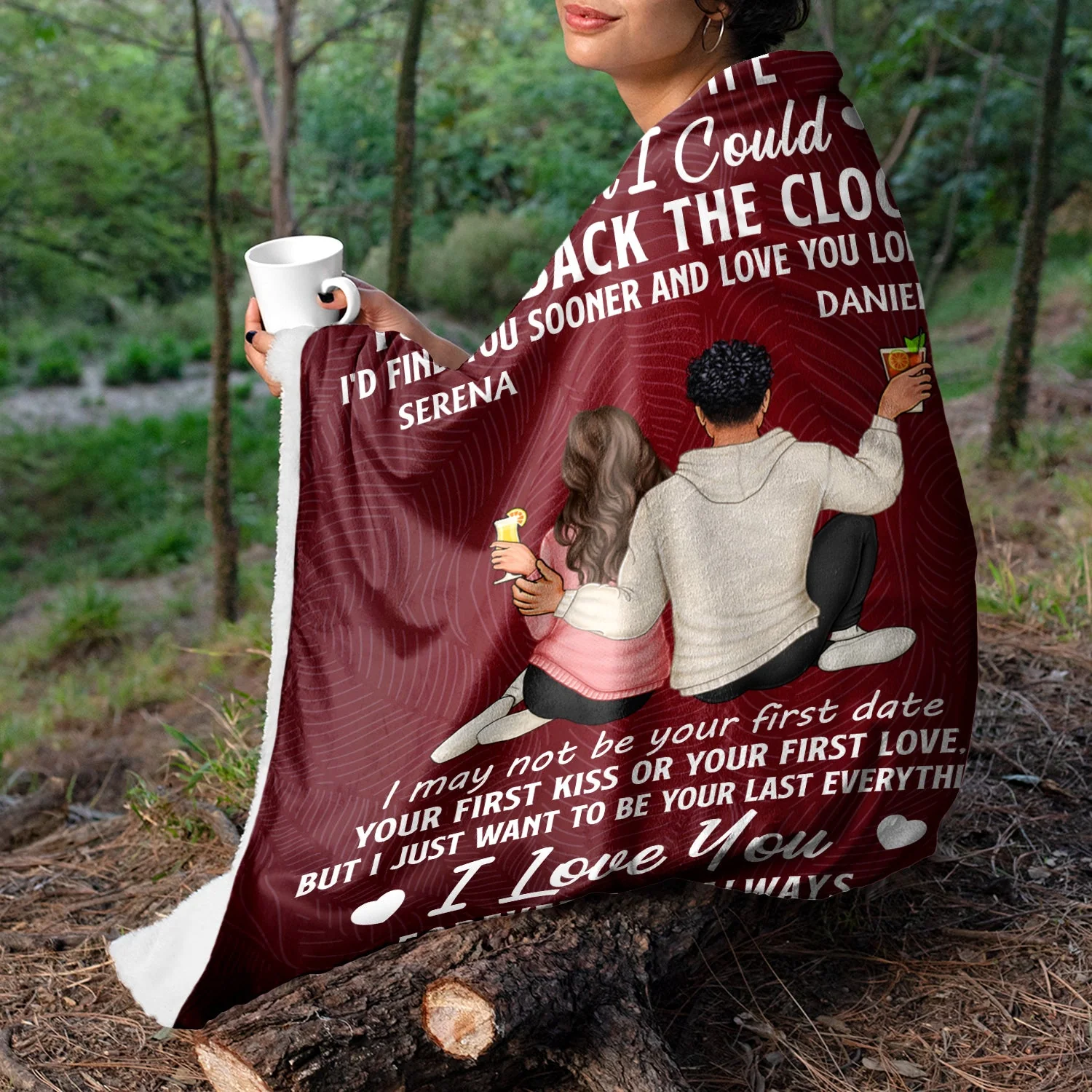 I Wish I Could Turn Back The Clock - Anniversary, Loving Gift For Couples, Husband, Wife - Personalized Fleece Blanket - Image 3