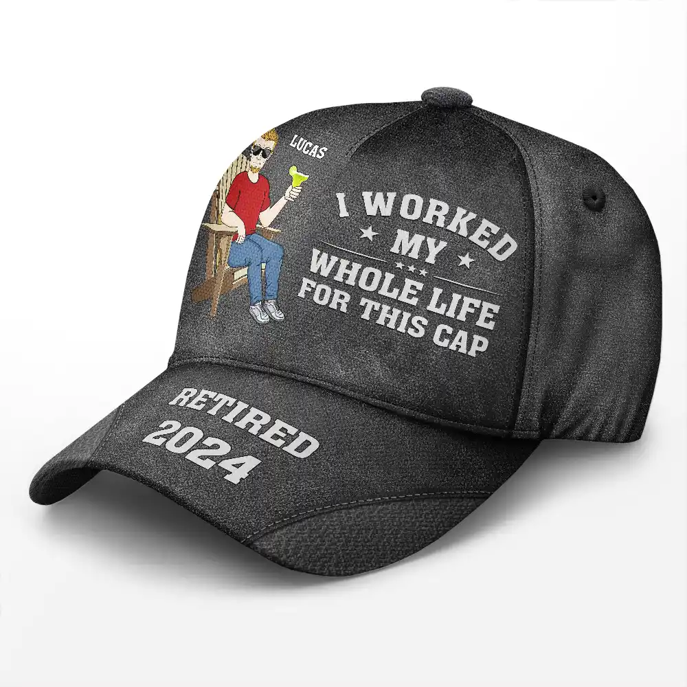 I Worked My Whole Life For This Cap - Personalized Classic Cap - Image 2