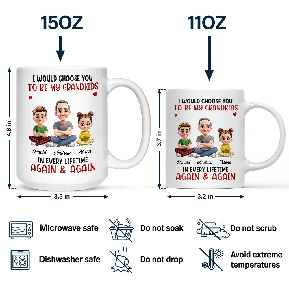 I Would Choose You In Every Lifetime - Personalized Mug - Image 5