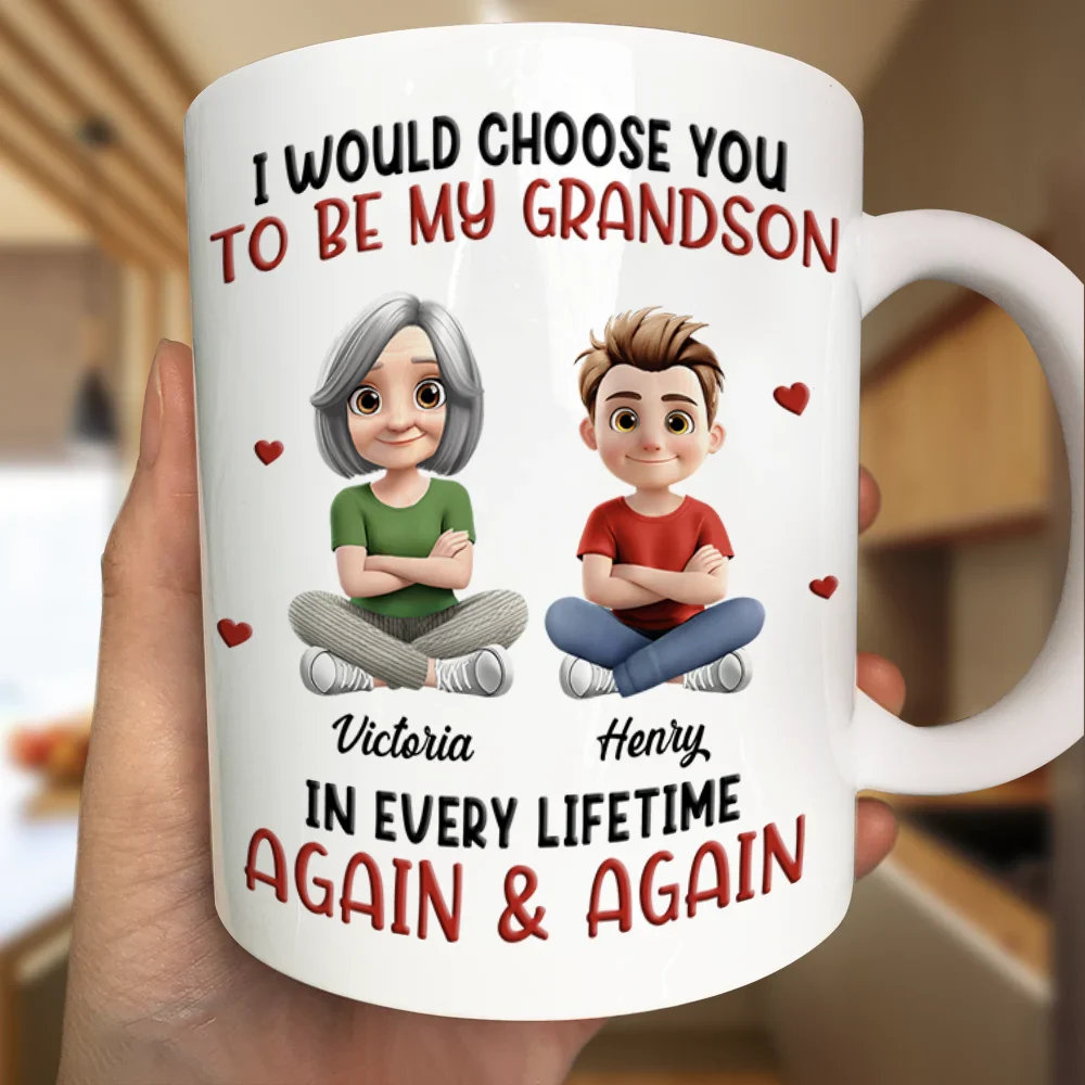 I Would Choose You To Be My Son Daughter In Every Lifetime - Personalized Mug - Image 4