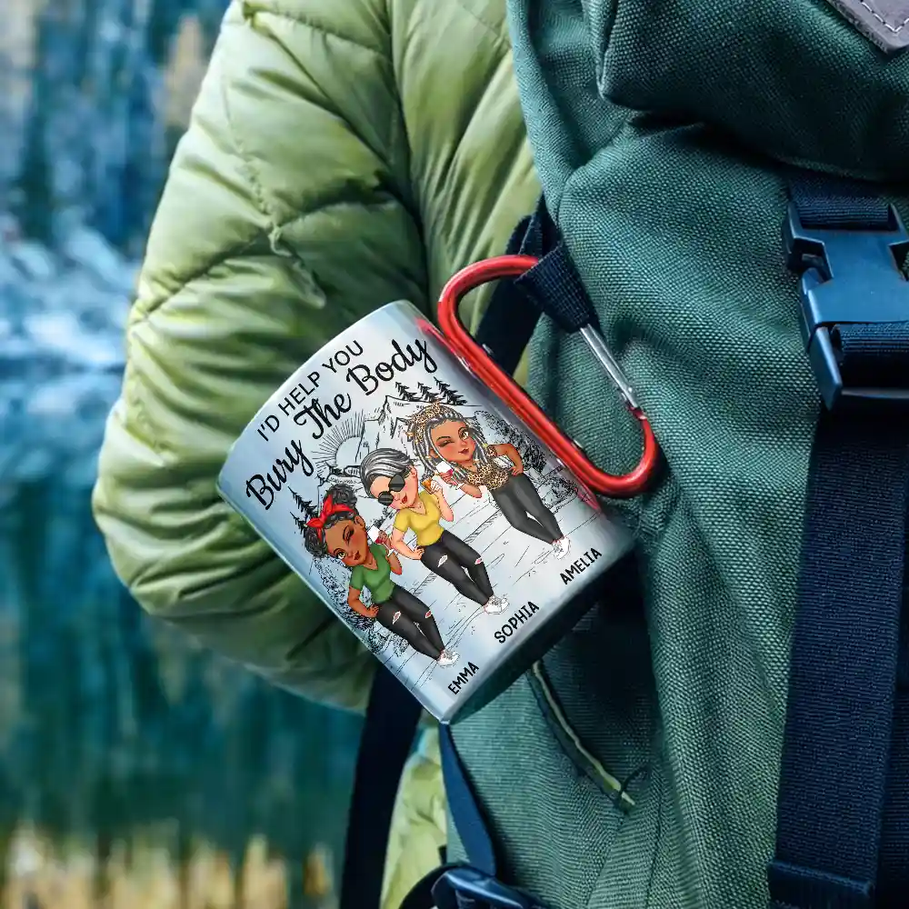 I Would Help You Bury The Body - Personalized Carabiner Mug - Image 2