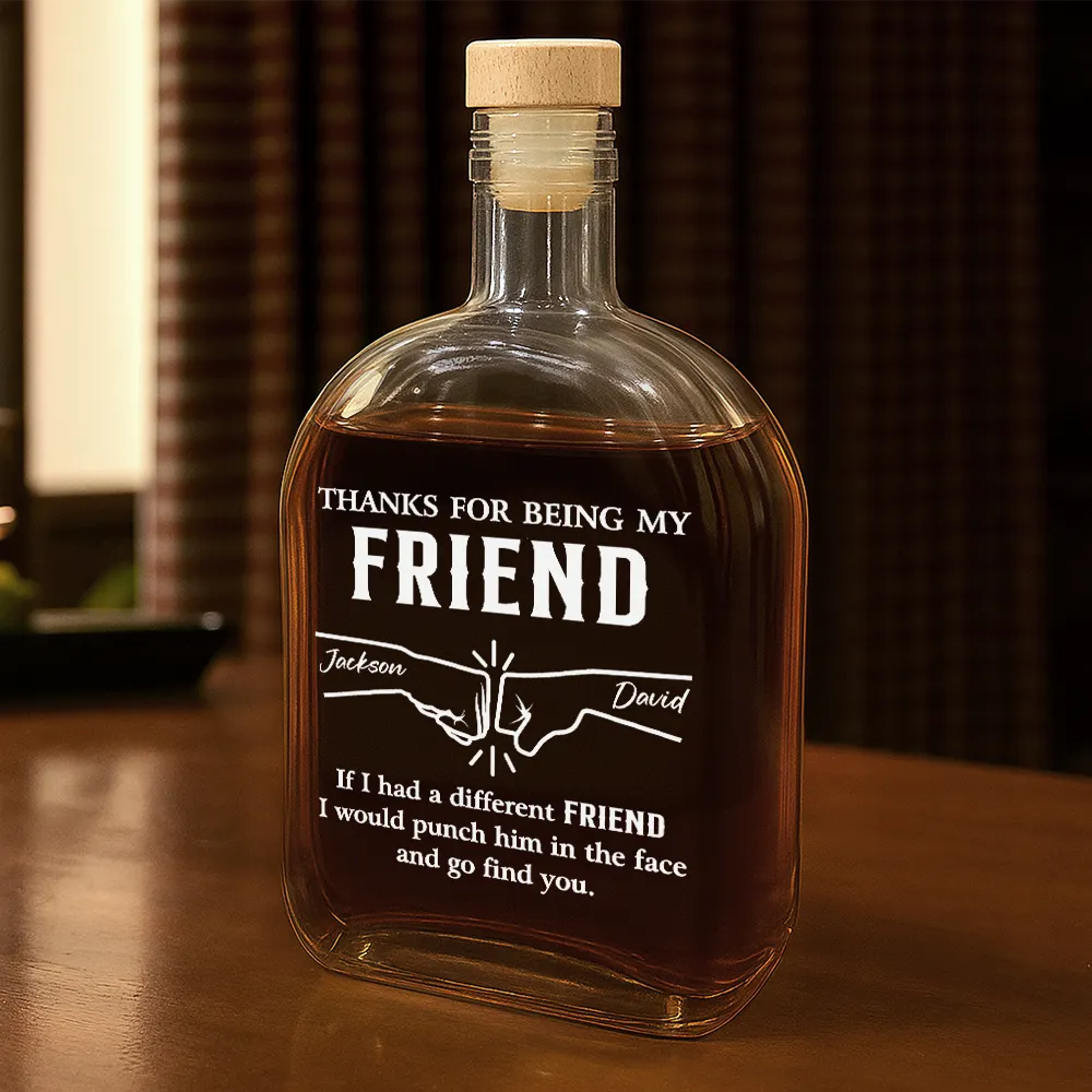 If I Had A Different Brother - Personalized Whiskey Bottle - Image 2
