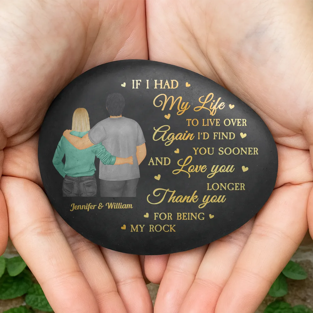 If I Had My Life To Live Over Again - Personalized Printed Rock - Image 4