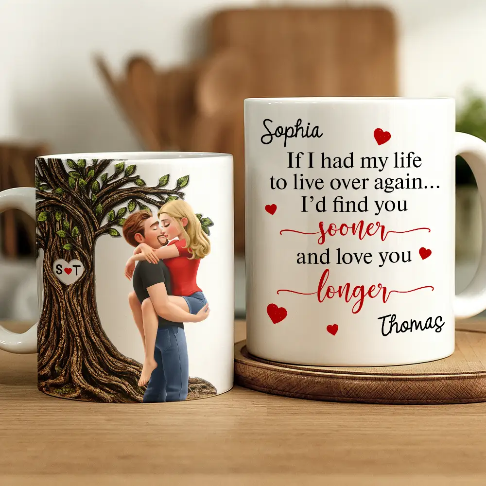 If I Have My Life To Life - Personalized White Edge-to-Edge Mug