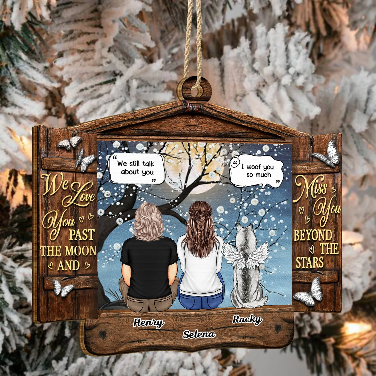 If Love Could Have Saved You - Christmas Memorial Gift For Pet Lovers, Dog Mom, Dog Dad, Cat Mom, Cat Dad - Personalized Custom Shaped Wooden Ornament - Image 4