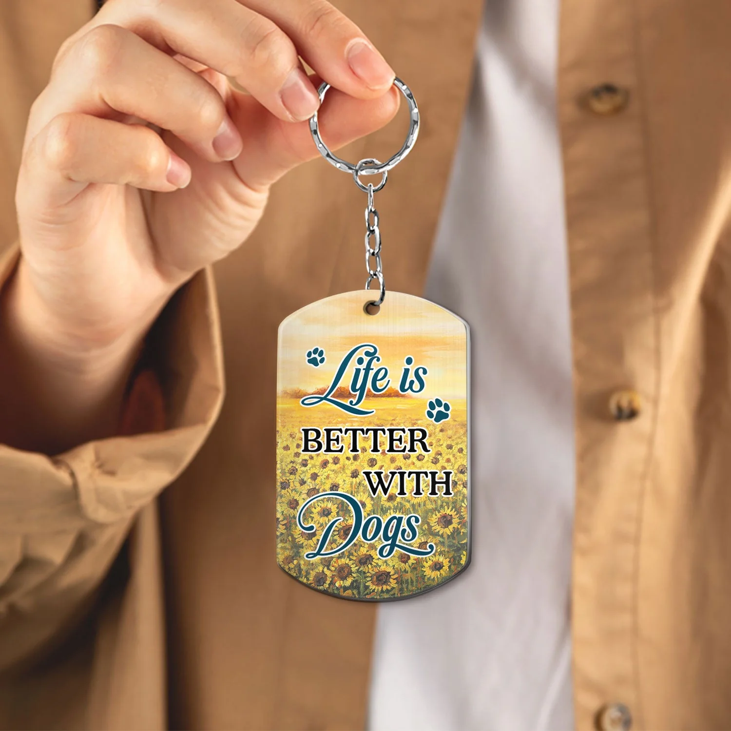 If Love Could Have Saved You - Memorial Gift For Pet Lovers, Dog Mom, Dog Dad, Cat Mom, Cat Dad - Personalized Aluminum Keychain - Image 4