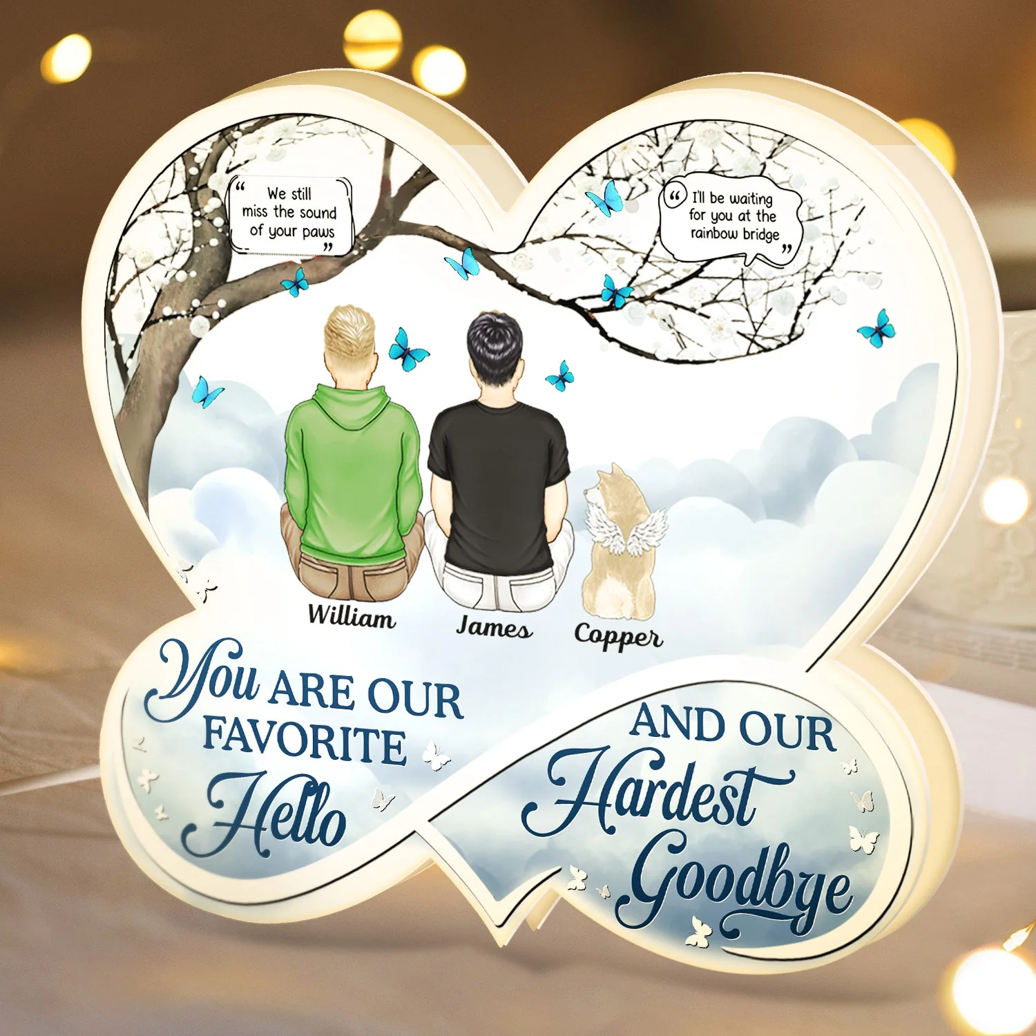 If Love Could Have Saved You - Memorial Gift For Pet Lovers, Dog Mom, Dog Dad, Cat Mom, Cat Dad - Personalized Custom Shaped Light Box - Image 4