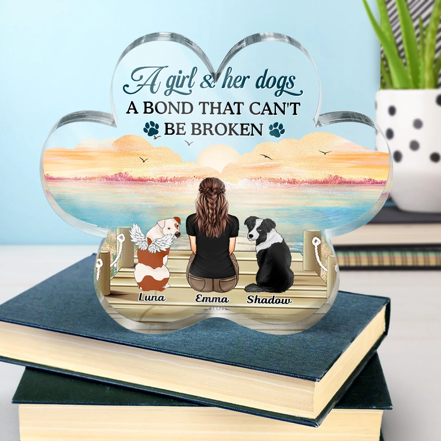 If Love Could Have Saved You - Memorial Gift For Pet Lovers, Dog Mom, Dog Dad, Cat Mom, Cat Dad - Personalized Paw Shaped Acrylic Plaque - Image 4