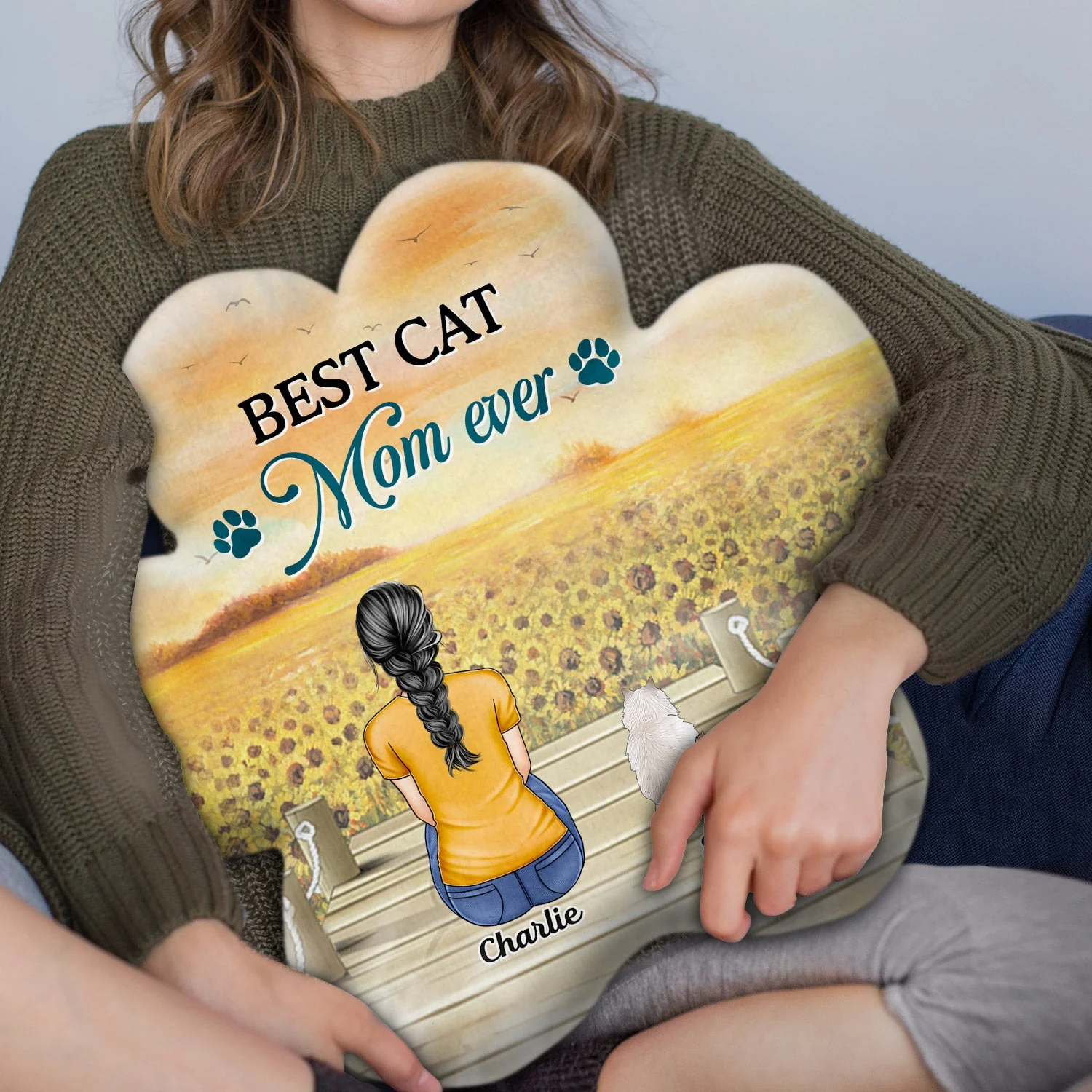 If Love Could Have Saved You - Memorial Gift For Pet Lovers, Dog Mom, Dog Dad, Cat Mom, Cat Dad - Personalized Paw Shaped Pillow - Image 3