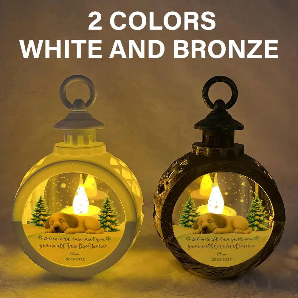 If Love Could Have Saved You - Personalized Candlelight Lantern Ornament - Image 5
