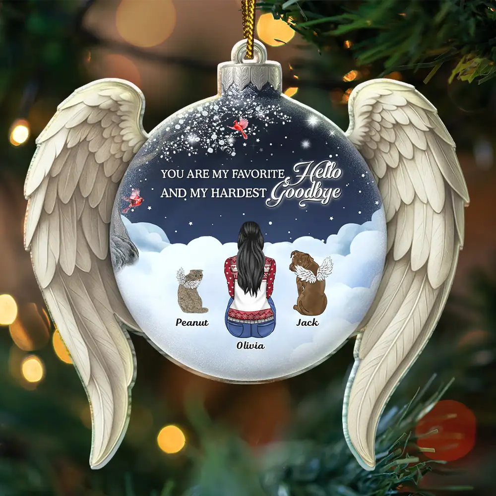 If Love Could Have Saved You Pet Memorial - Personalized Custom Shaped Acrylic Ornament - Image 3