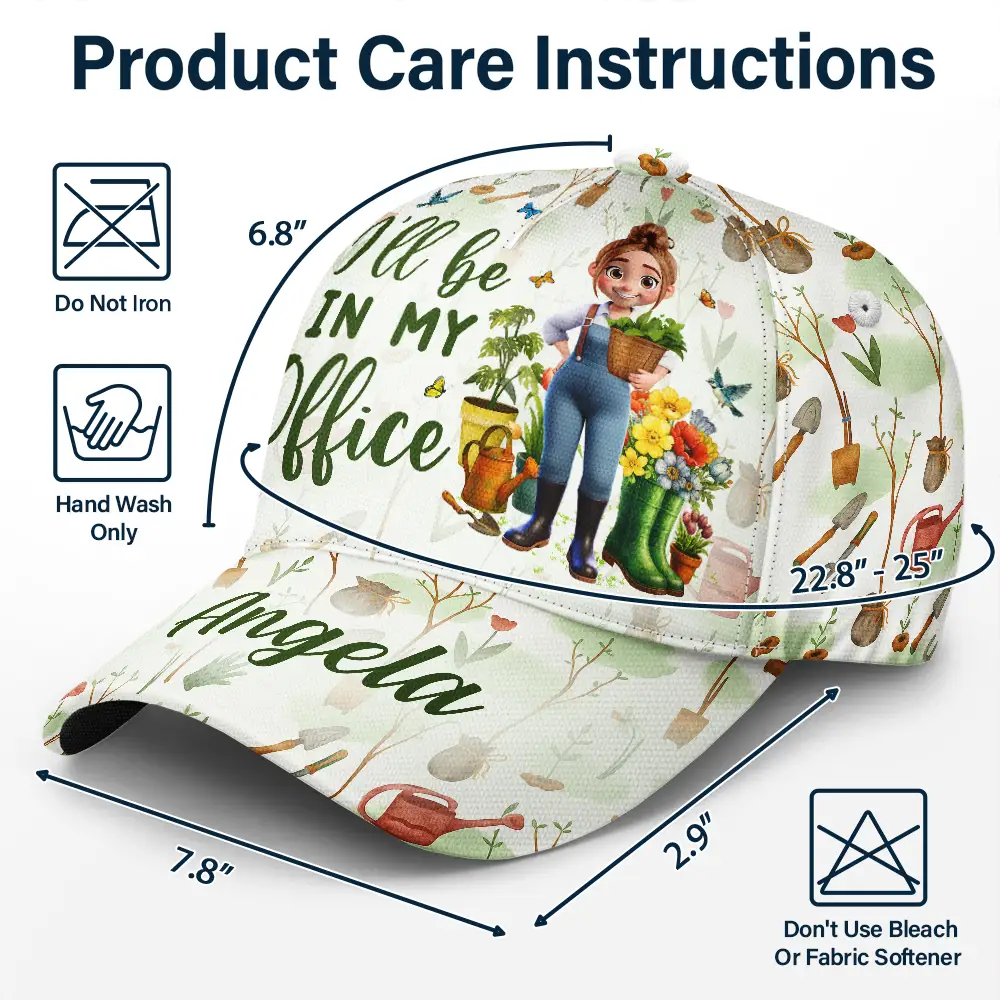 I'll Be In My Office - Personalized Classic Cap - Image 6