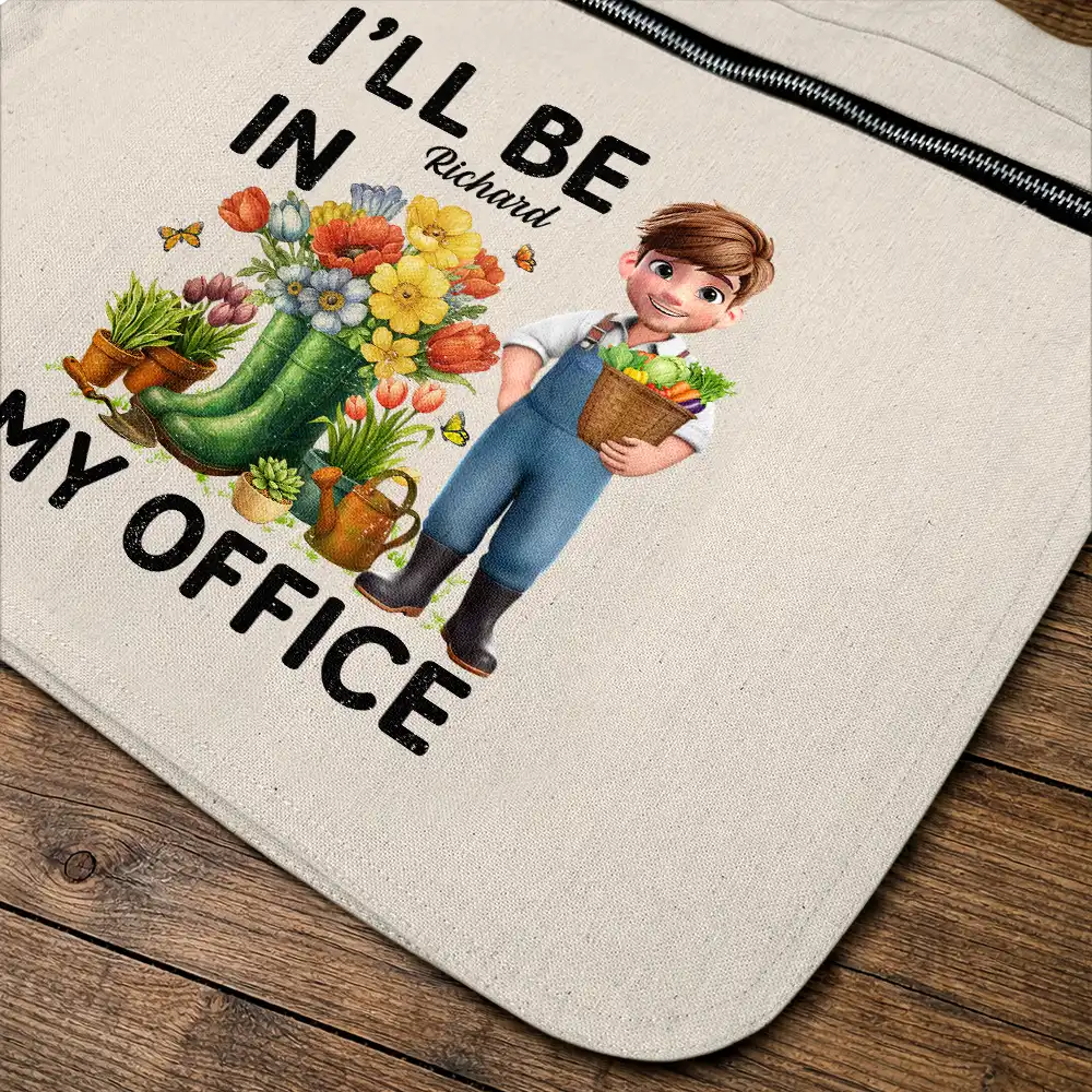 I'll Be In My Office - Personalized Gardening Apron - Image 4