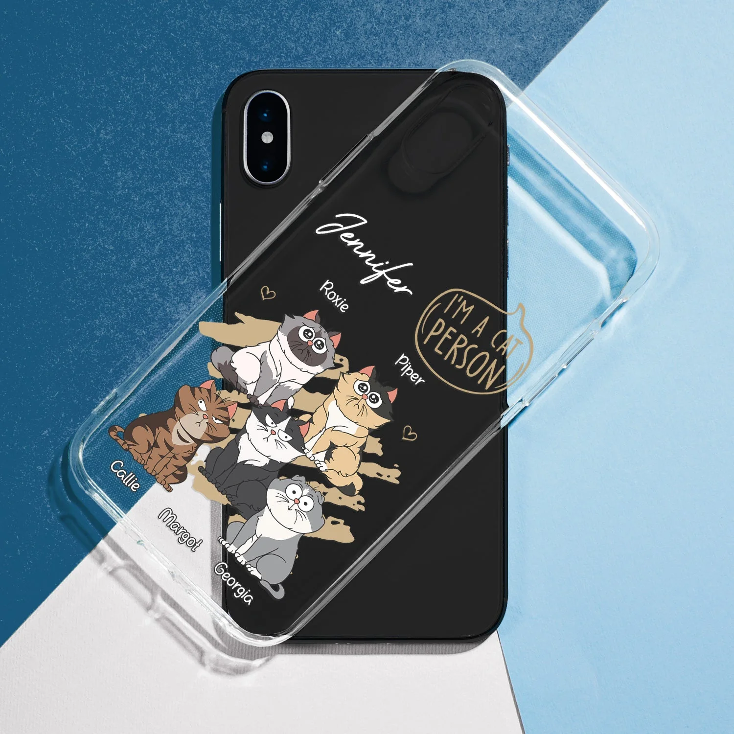 I'm A Cat Person - Gift For Cat Lovers, Cat Mom, Cat Dad - Personalized Clear Phone Case - Image 5