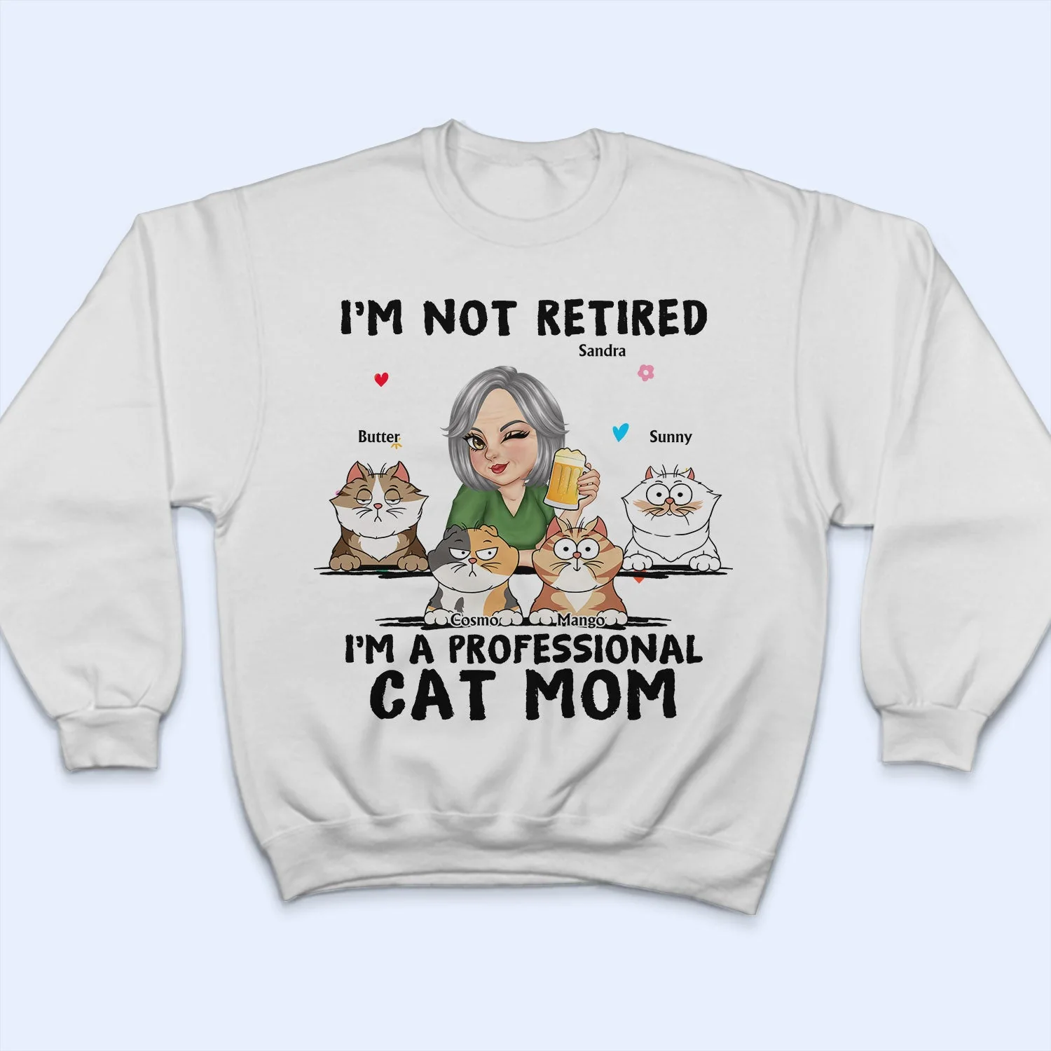 I'm A Professional Cat Mom - Gift For Cat Lovers, Fur Mom - Personalized T Shirt - Image 5