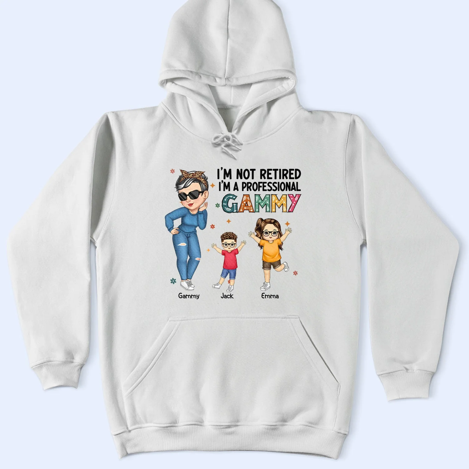 I'm A Professional Grandma - Funny, Retirement Gift For Grandma, Mom, Nana, Gigi - Personalized T Shirt - Image 4