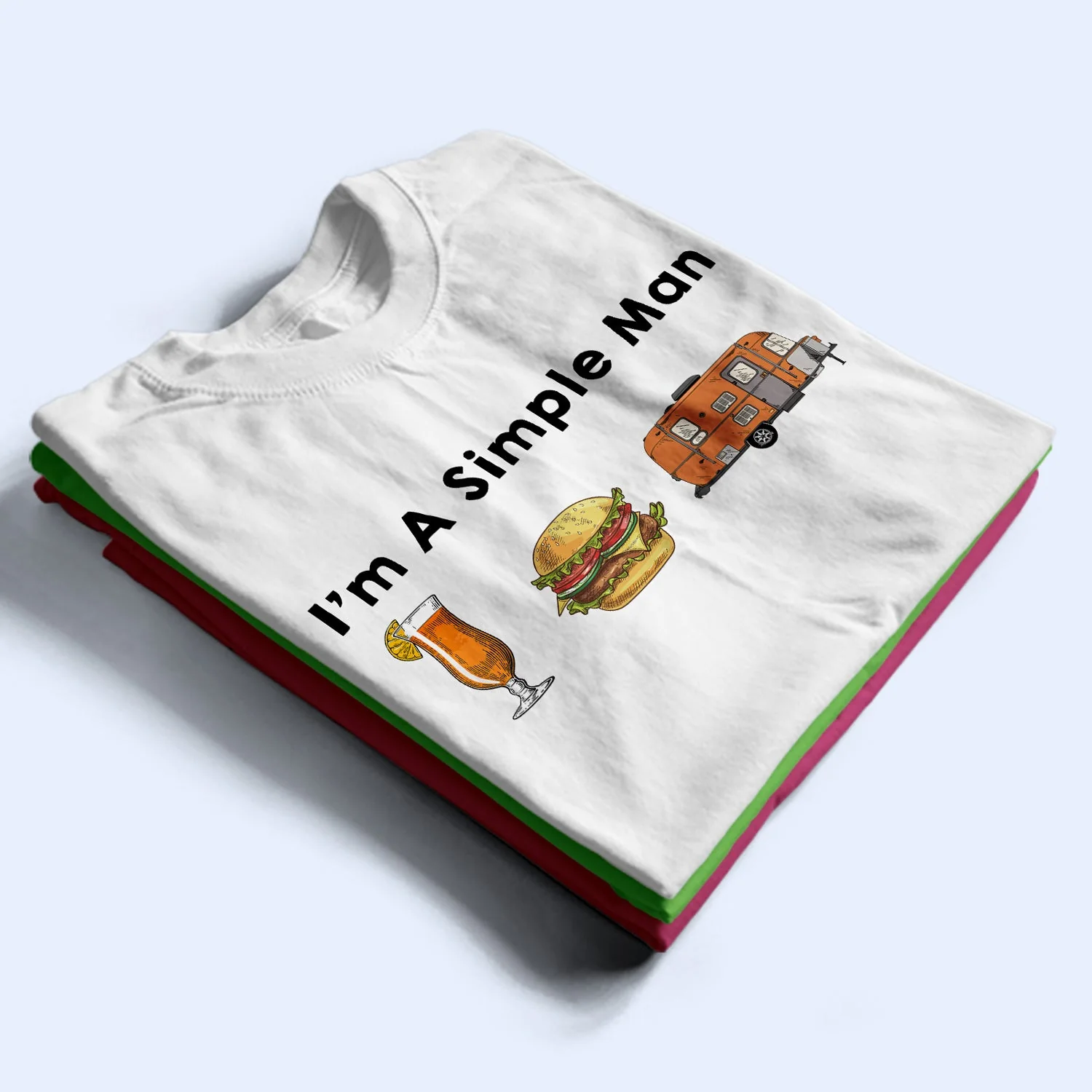 I'm A Simple Woman Campers - Gift For Camping Lovers - Personalized T Shirt - Image 2