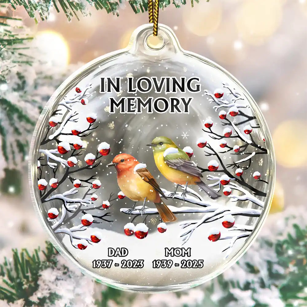 I'm Always With You 3D Cardinal - Personalized Custom Shaped Acrylic Ornament - Image 2