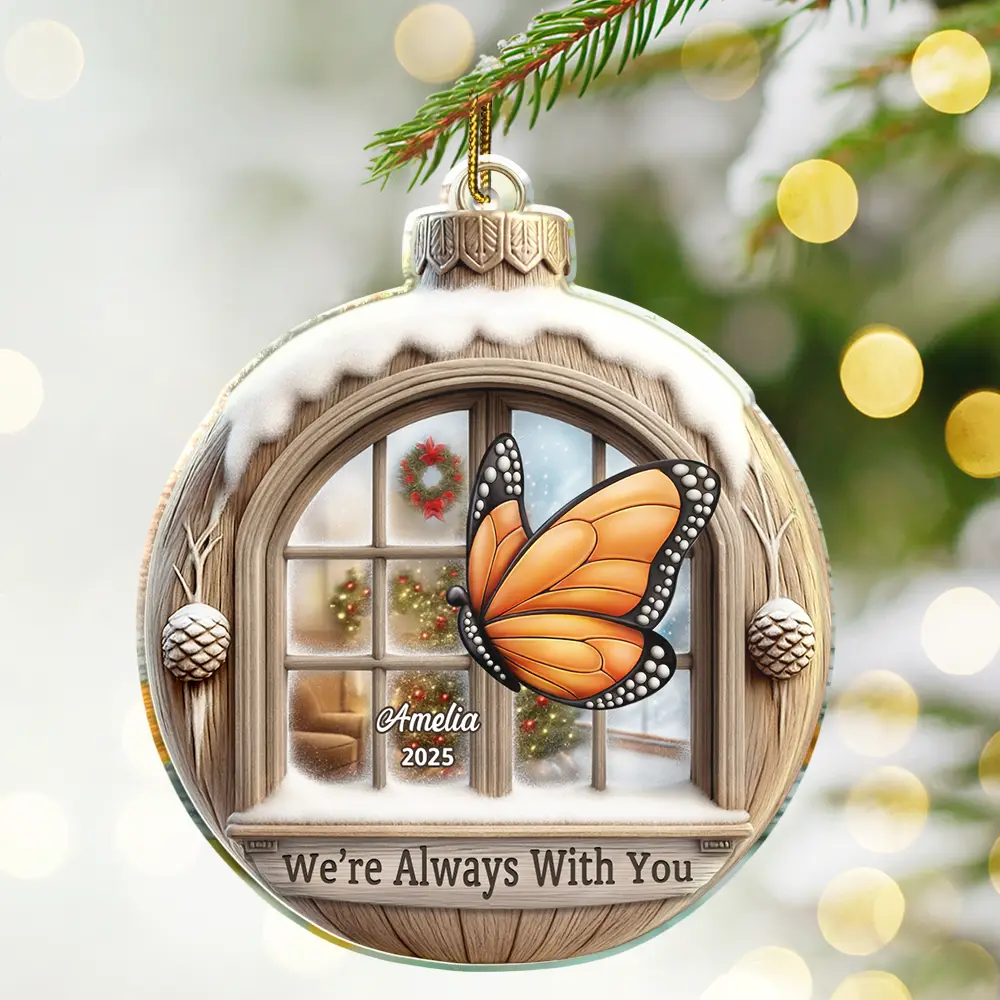 I'm Always With You 3D Effect - Personalized Custom Shaped Acrylic Ornament - Image 2