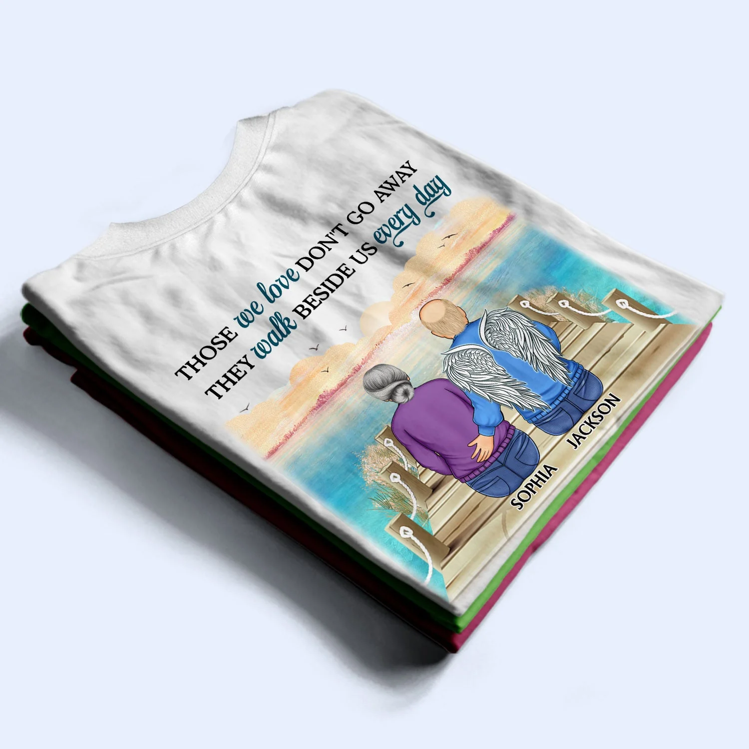I'm Always With You - Memorial Gift For Family, Friends, Siblings - Personalized T Shirt - Image 2