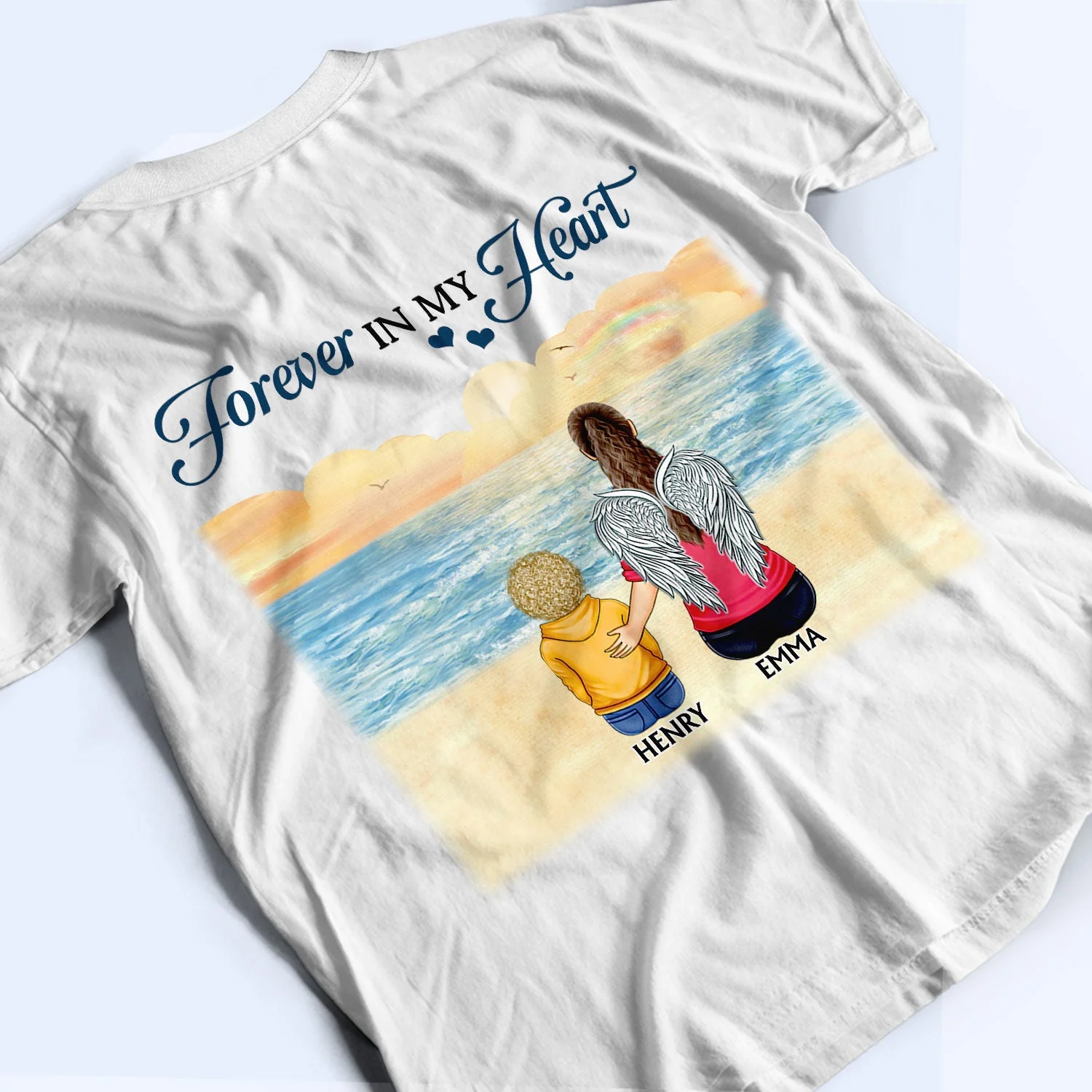 I'm Always With You - Memorial Gift For Family, Friends, Siblings - Personalized T Shirt - Image 3
