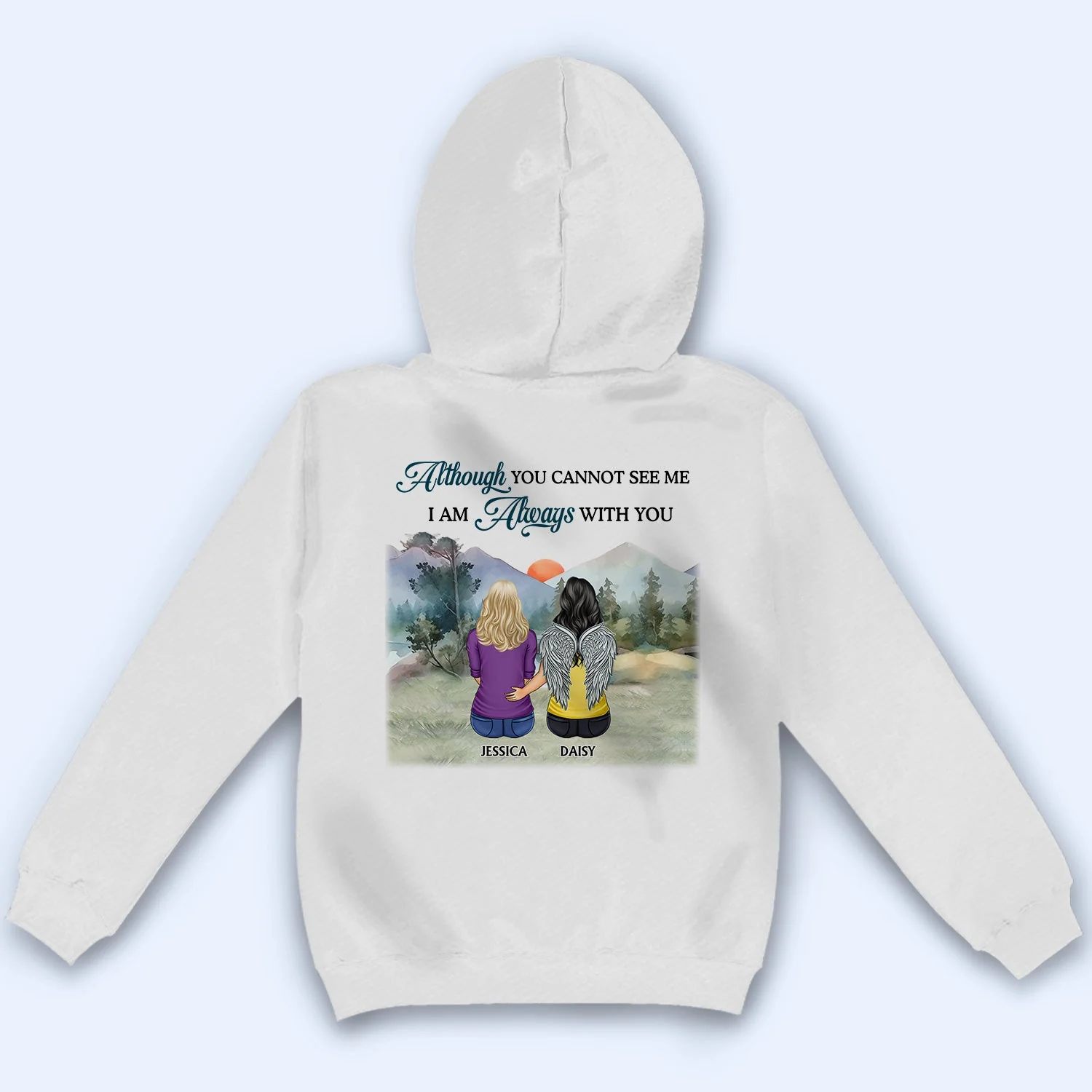 I'm Always With You - Memorial Gift For Family, Friends, Siblings - Personalized T Shirt - Image 4