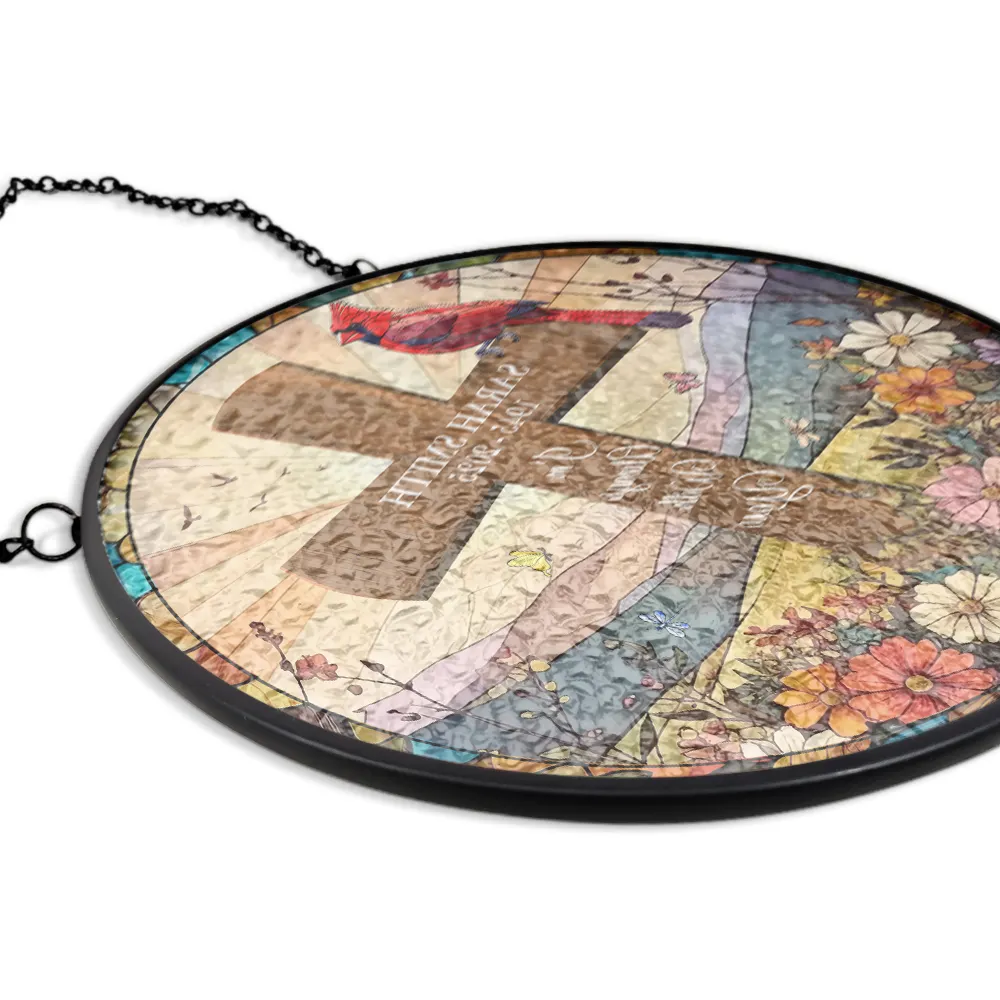 I'm Always With You Memorial - Personalized Stained Glass Window Hanging Suncatcher - Image 5
