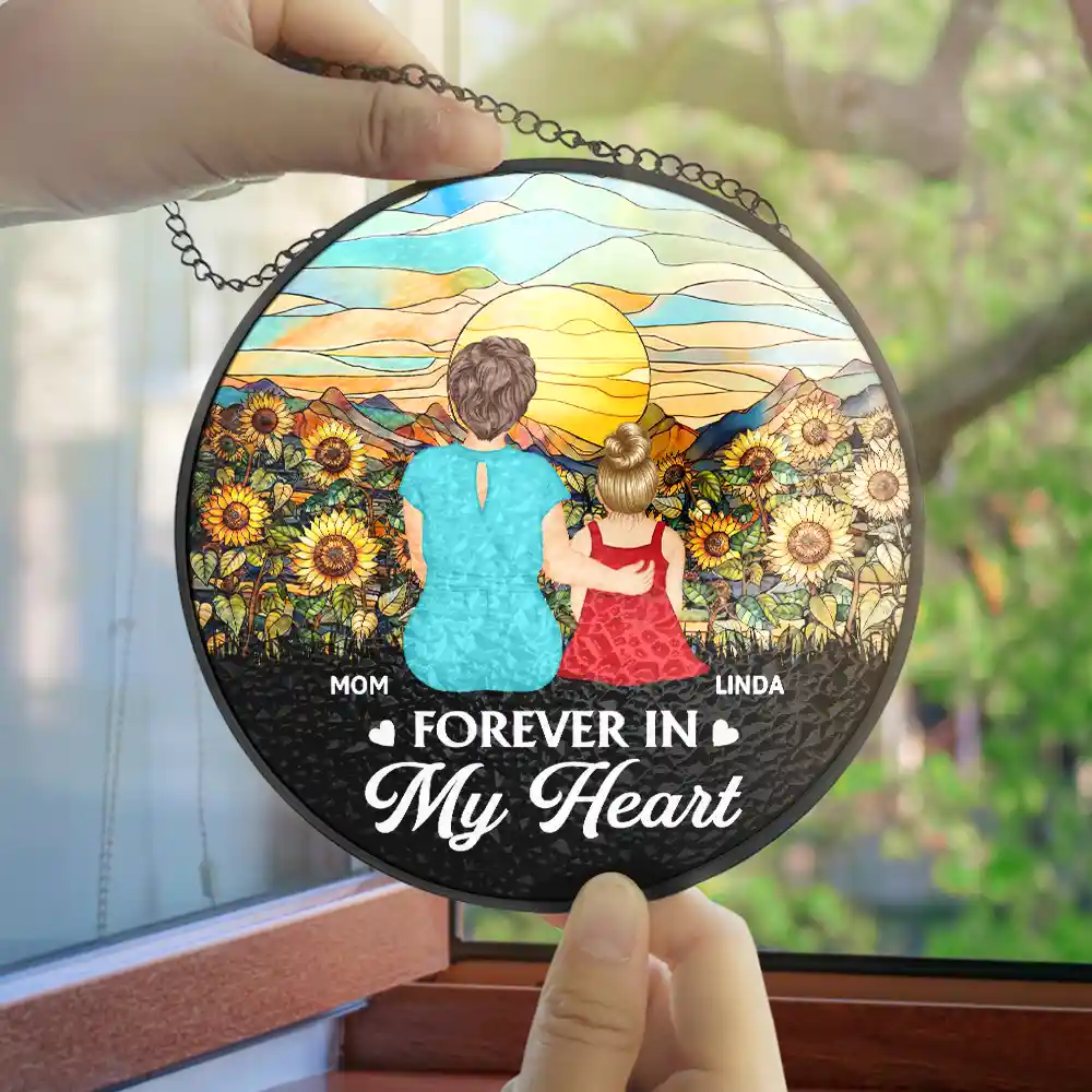 I'm Always With You Memorial - Personalized Stained Glass Window Hanging Suncatcher - Image 4