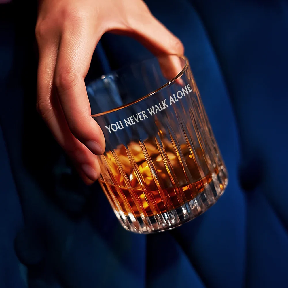 I'm Always With You - Personalized Rocks Whiskey Glass - Image 6