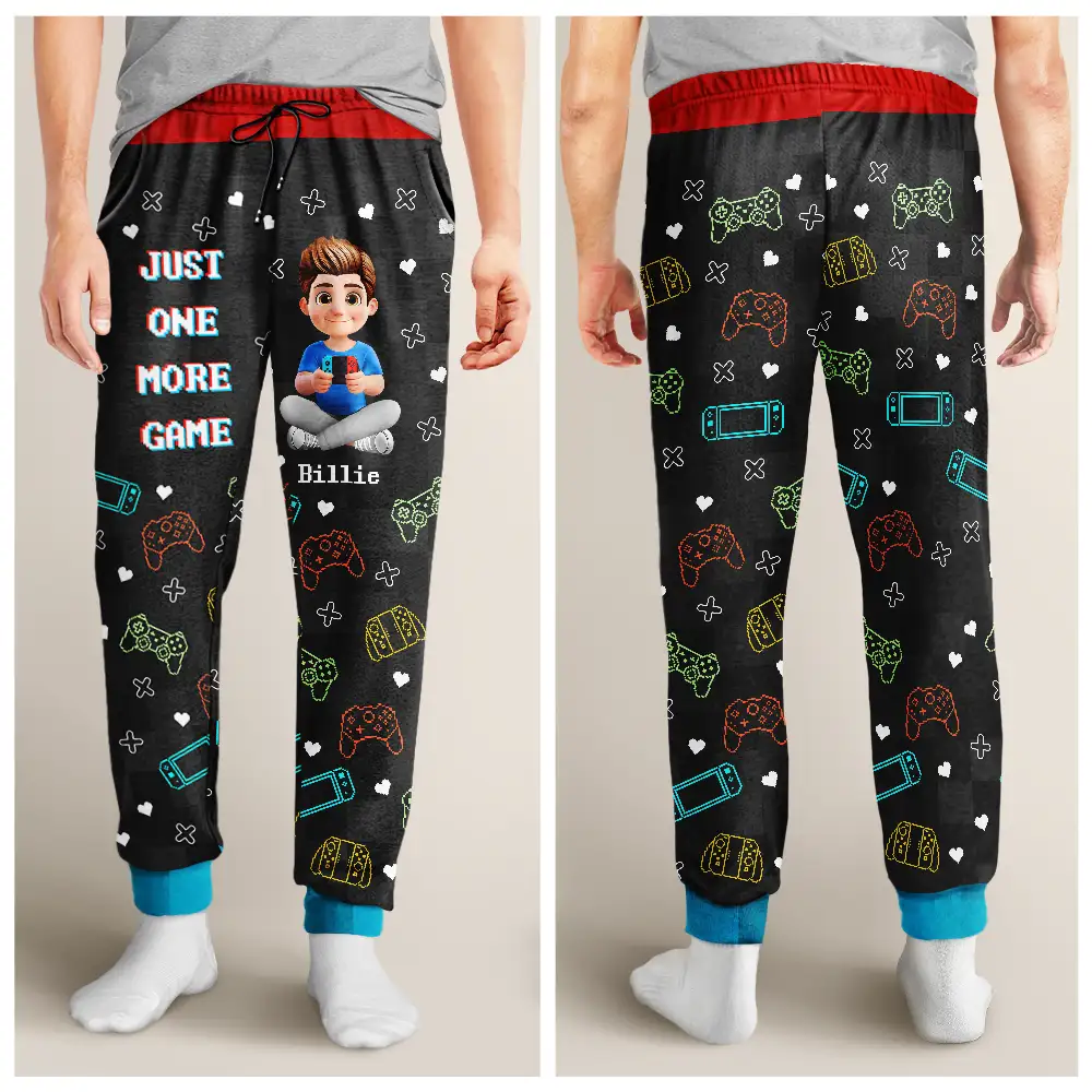 I'm Gaming Do Not Disturb - Personalized Pajama Pants - Image 4
