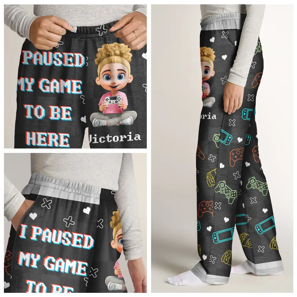 I'm Gaming Do Not Disturb - Personalized Pajama Pants - Image 7