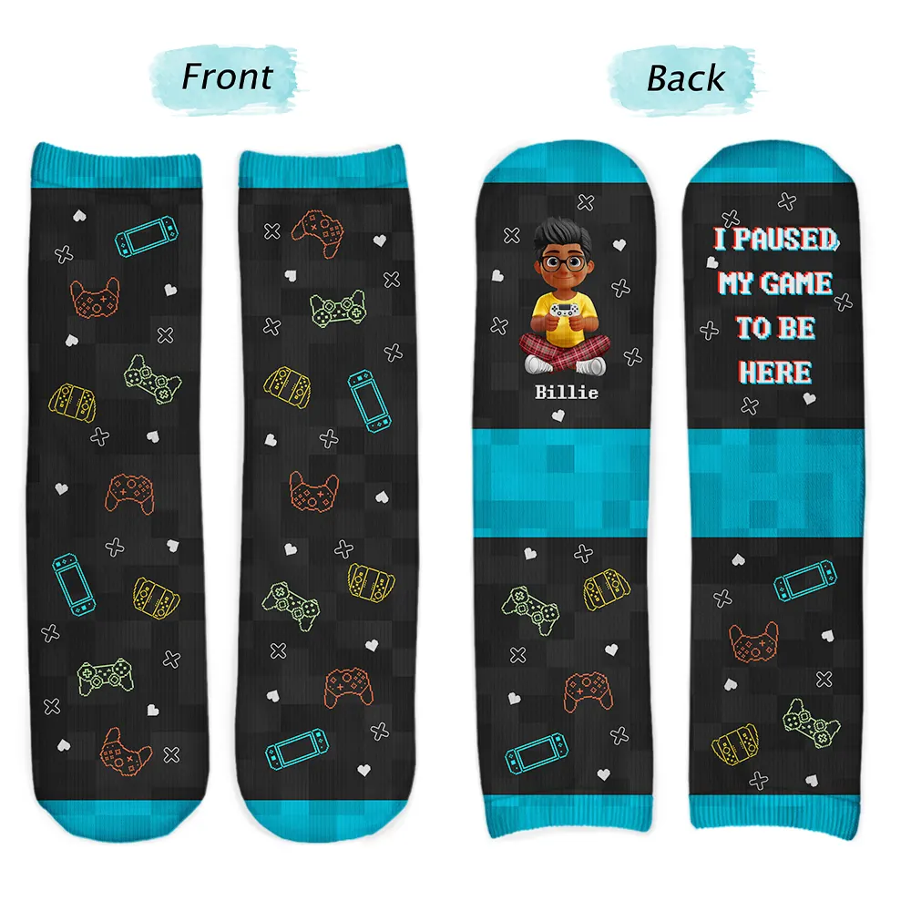 I'm Gaming Do Not Disturb - Personalized Socks - Image 2