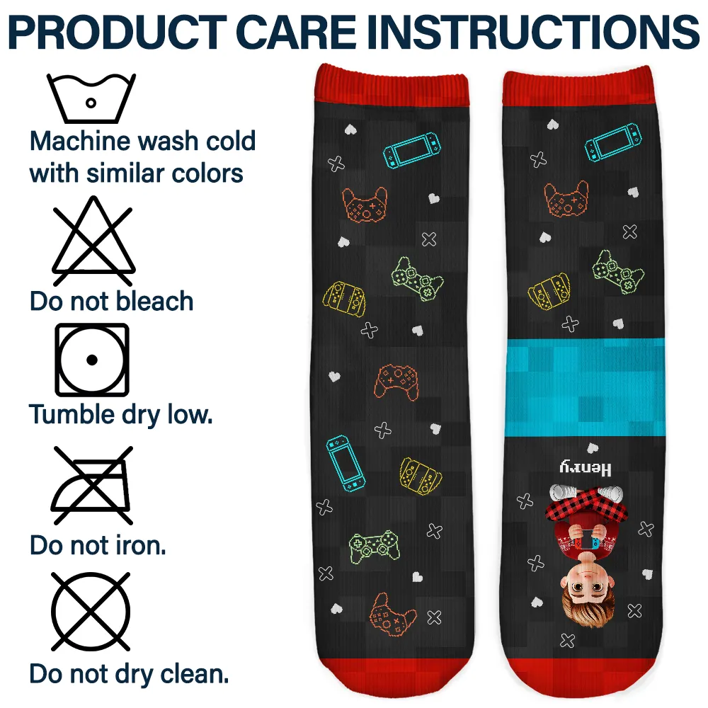 I'm Gaming Do Not Disturb - Personalized Socks - Image 6