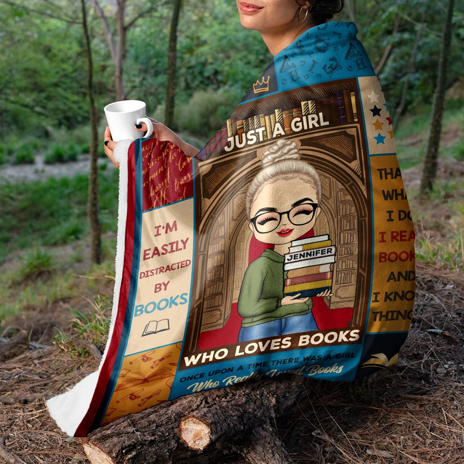 I'm Not A Hoarder - Gift For Book Lovers - Personalized Custom Fleece Blanket - Image 3