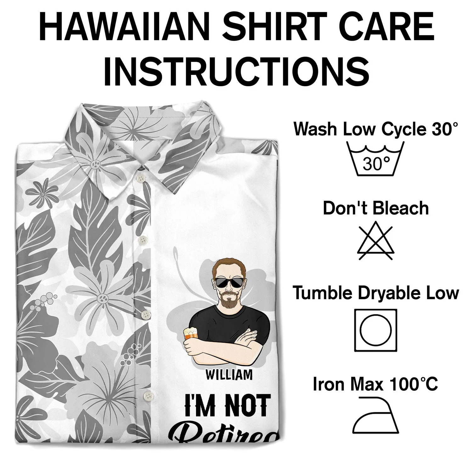 I'm Not Retired - Gift For Grandpa And Father - Personalized Custom Hawaiian Shirt - Image 4