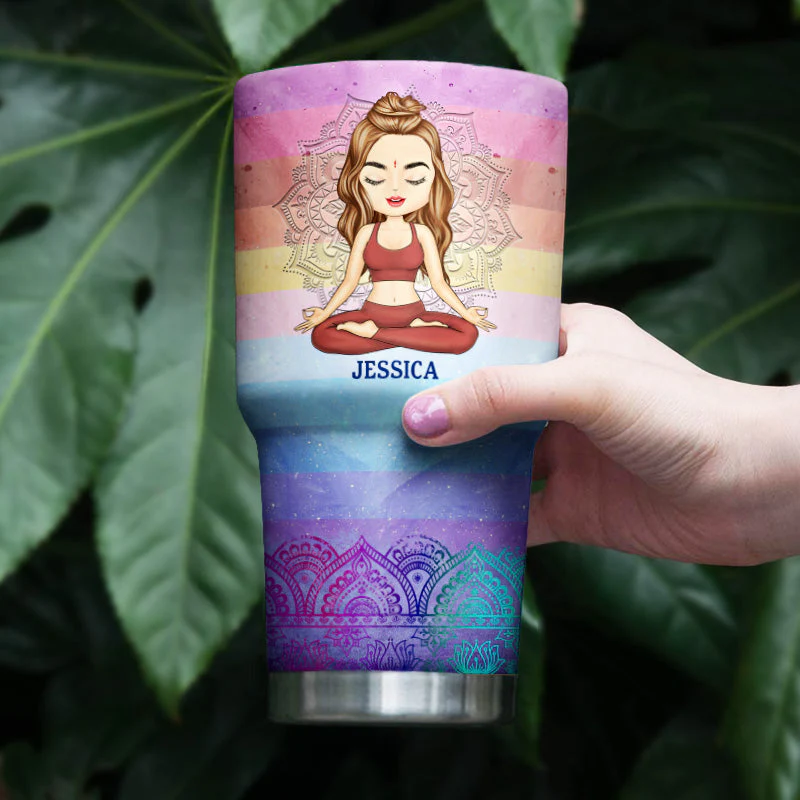 I'm Not Sugar And Spice And Everything Nice I'm Sage And Hood Meditation - Gift For Yoga Lovers - Personalized Custom 30 Oz Tumbler - Image 4