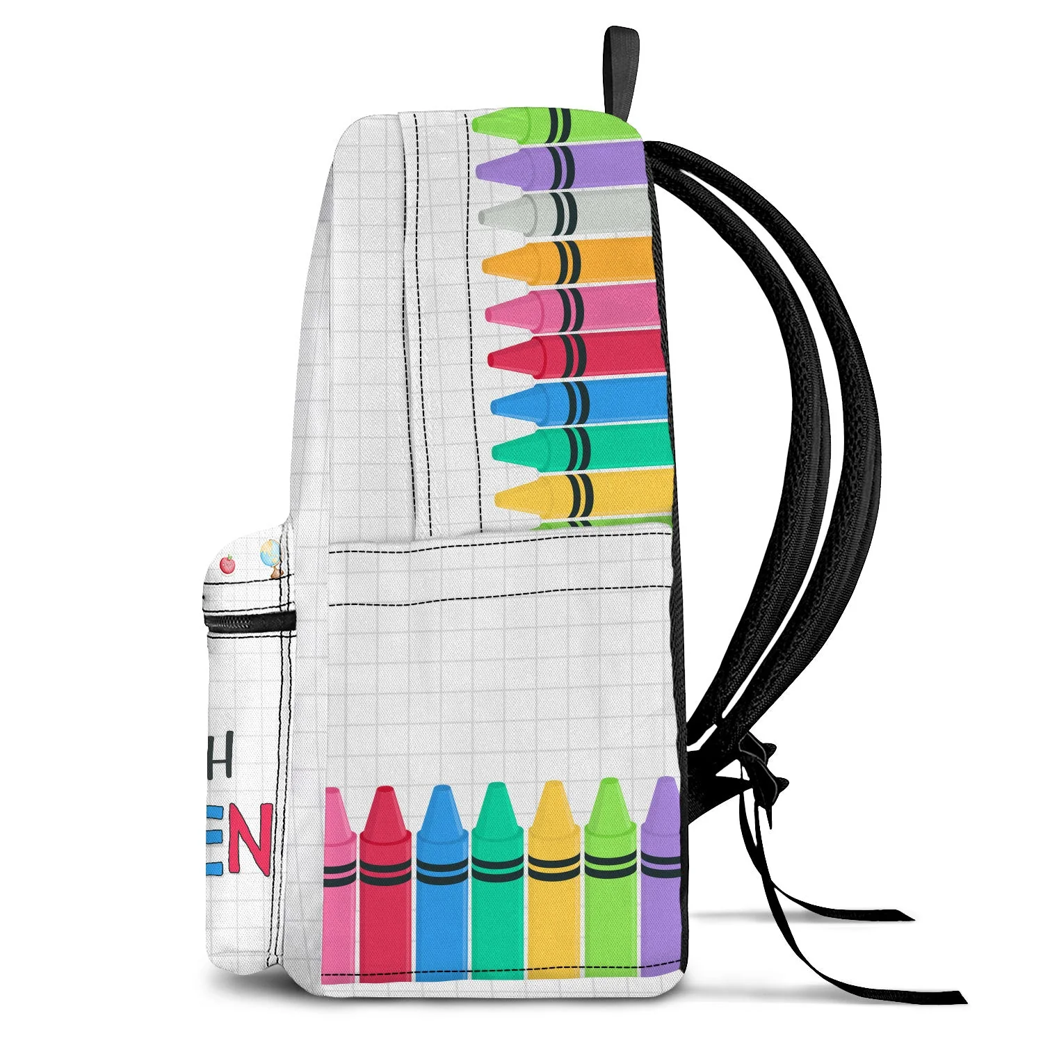 I'm Ready To Crush School - Gift For Kids, Back To School Gift - Personalized Canvas Backpack - Image 3