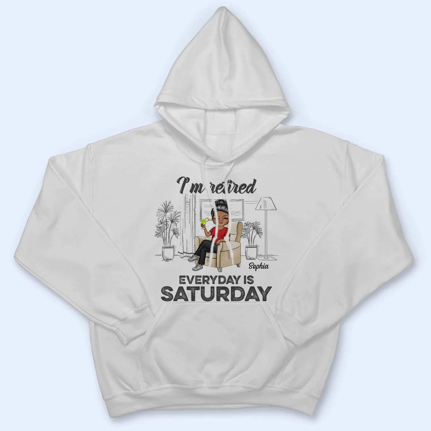 I'm Retired Everyday Is Saturday - Gift For Parents, Grandparents, Retired, Retirement Gift - Personalized Custom T Shirt - Image 4