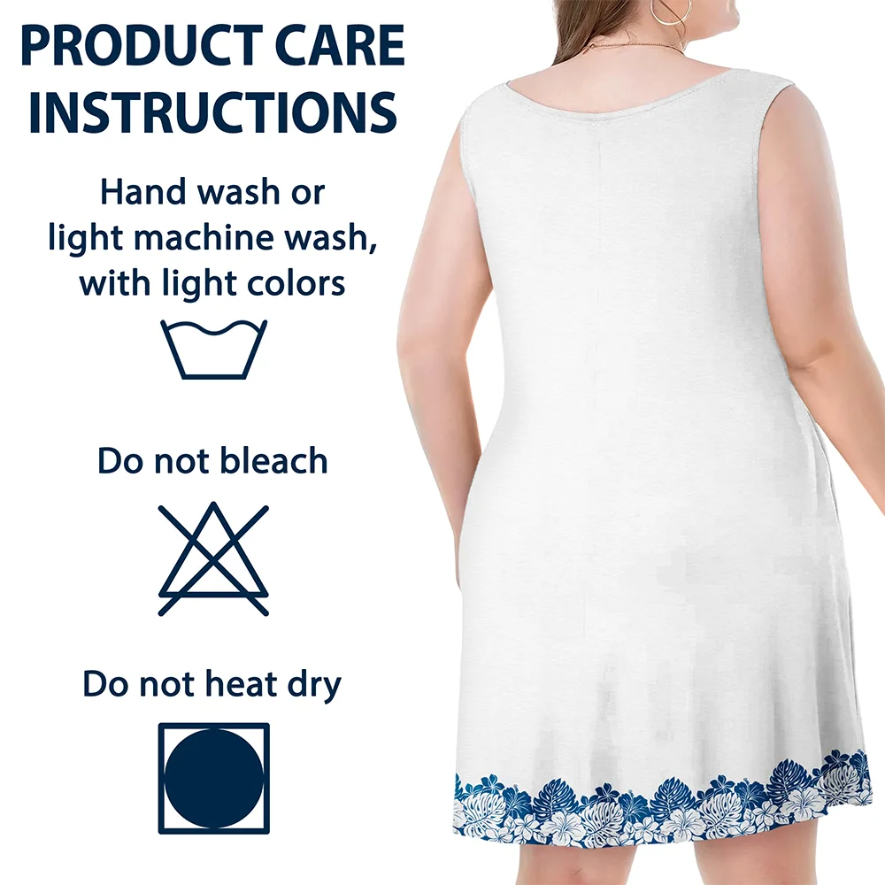 I'm Retired I Don't Have To Summer - Personalized Sleeveless Tank Dress - Image 6